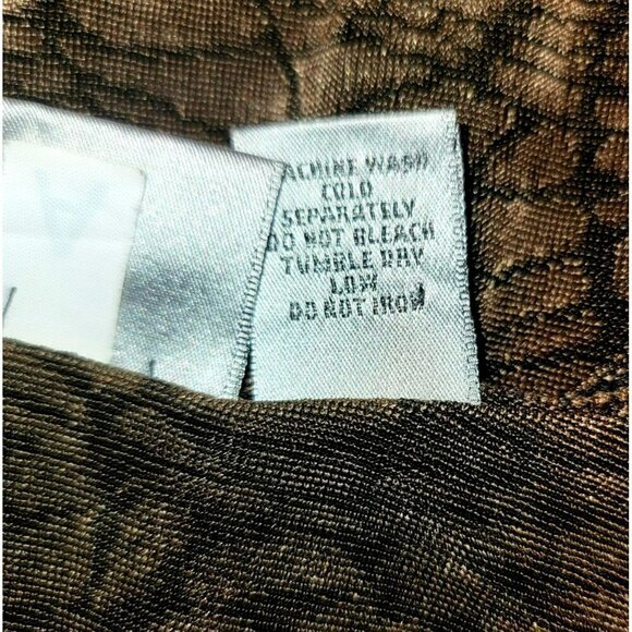 Chico's Travelers Brown Abstract Slinky Tank Top Size 1 or Small - Picture 8 of 9